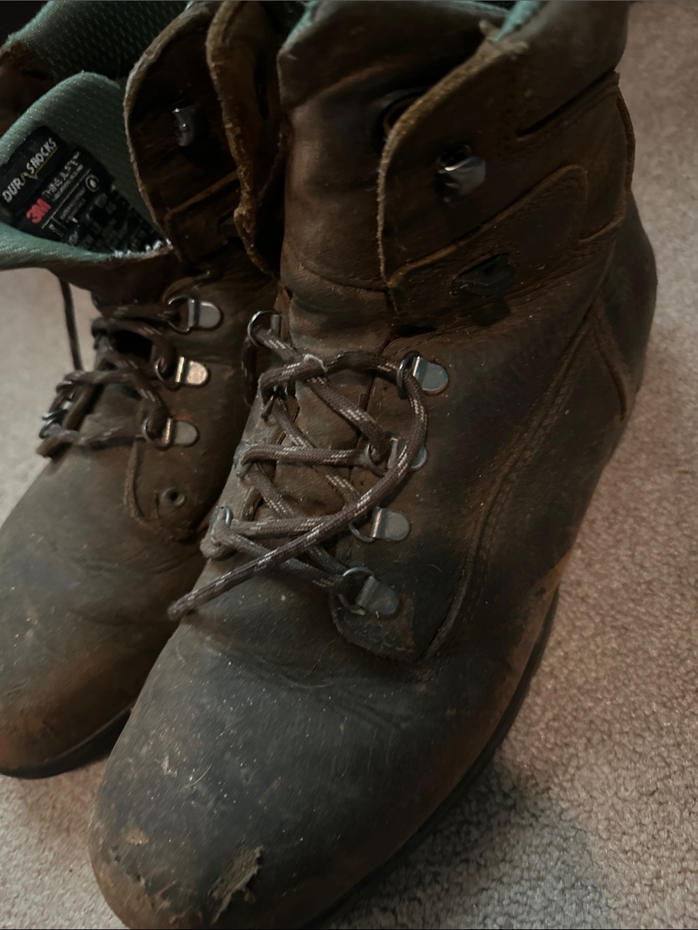 Wolverine Brown Men's Lace-Up Work Boots